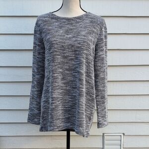 Croft & Barrow Women's Black and White Long Sleeve Top